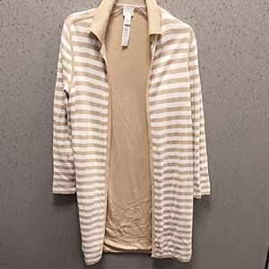 Chico's open front duster sweater size Small